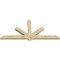 Ekena Millwork Kennewick Rough Sawn Timber Gable Bracket, Douglas Fir, 96"W x 44"H x 4"D x 6"F, 11/12 Pitch GBW096X44X0406KEN00RDF - alternate 5